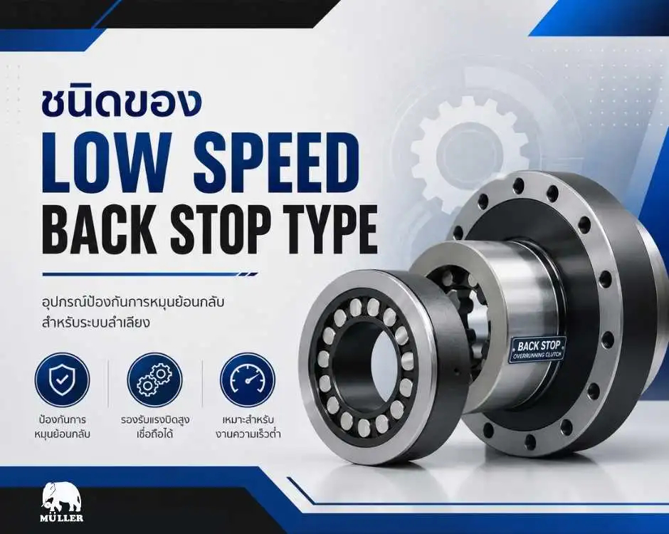 ชนิดของ-Low-Speed-Back-Stop-Type มอเตอร์ไฟฟ้า มอเตอร์ประหยัดพลังงาน