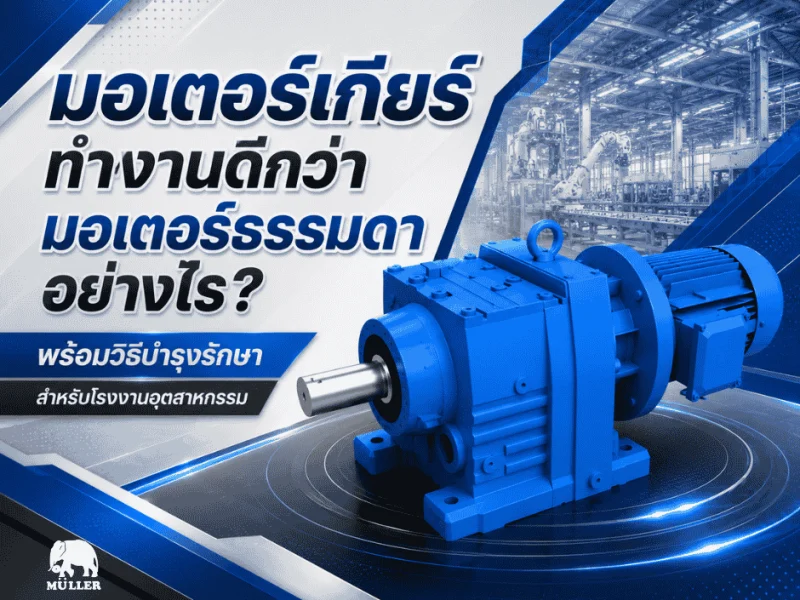 หน้าปกมอเตอร์ กับ มอเตอร์เกียร์ ดีกว่า